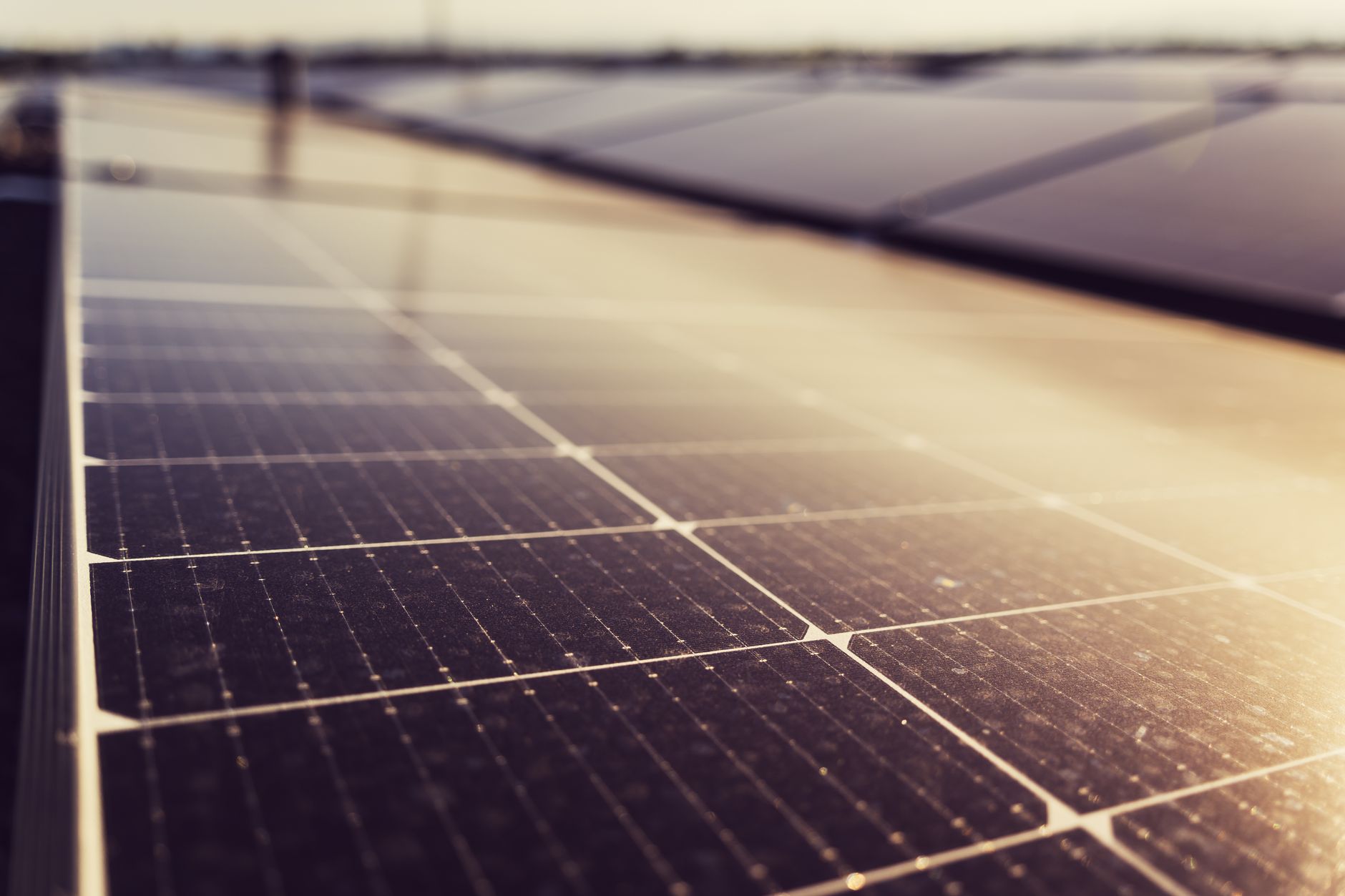 black solar panels